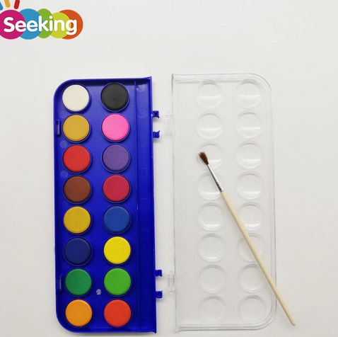 16 colors art professional washable watercolor paint set