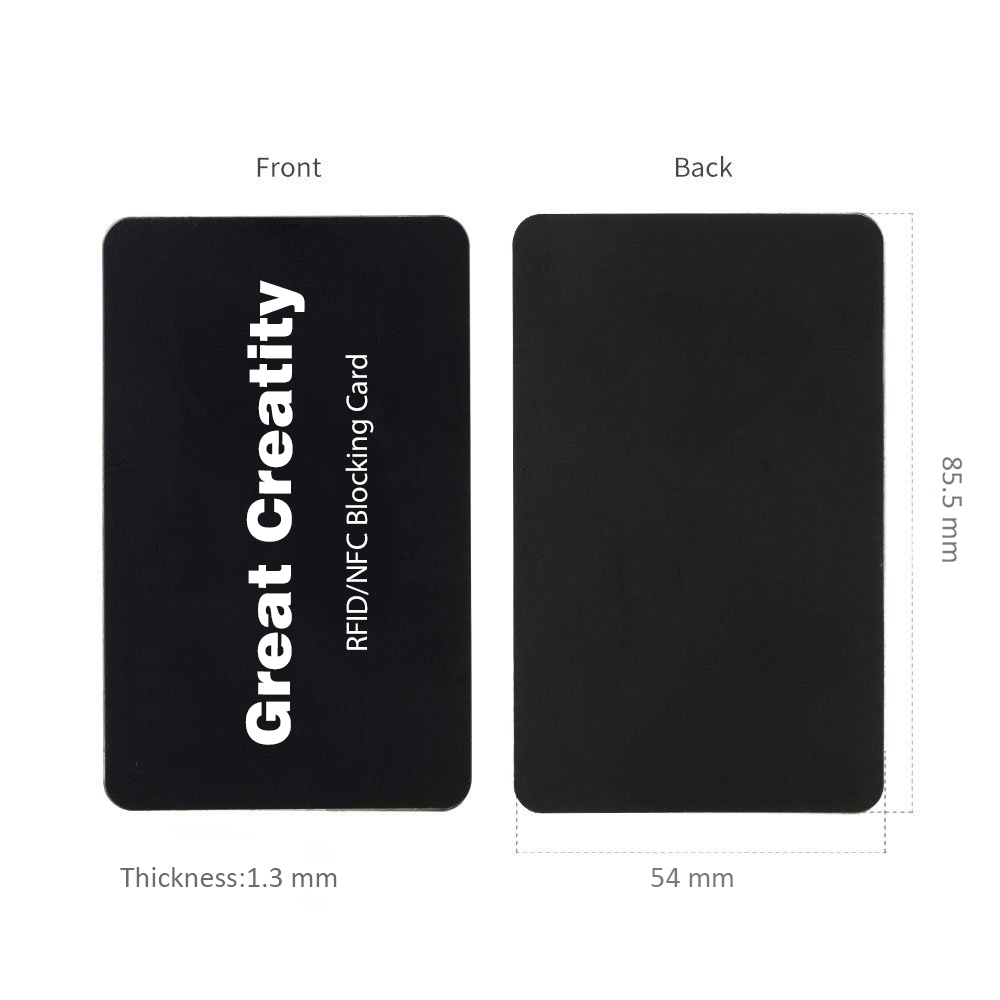 CXJHY-RBC-002 rfid blocking CXJ signal RFID blocking card anti skimming rfid credit card protector blocker
