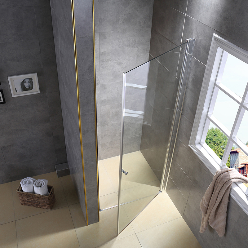 Cheap Price Easy Clean Luxury Glass Shower Doors with Pivot Hinge For Sale