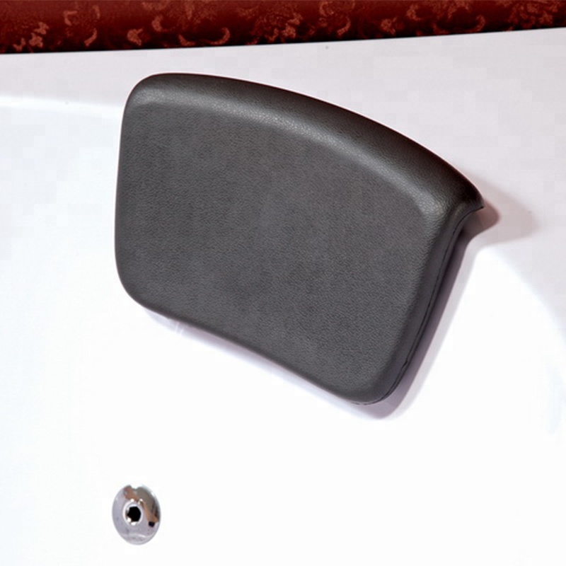 Anti slip triangular water jet bathtub with cushion For Sale