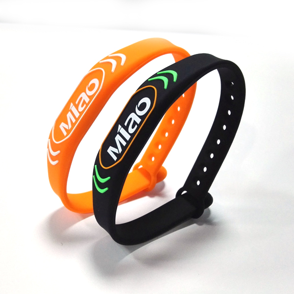 CXJBP-WD-0543 13.56mhz rfid wristband manufacturers wholesale price 13.56mhz custom waterproof rubber nfc silicone rfid wristband