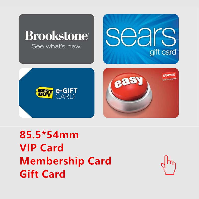 CR80 Standard Size Full color printing plastic pvc gift card sale