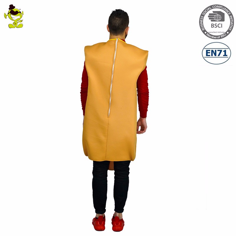 2017 halloween costume hot dog jumpsuit party cartoon costume men for sale