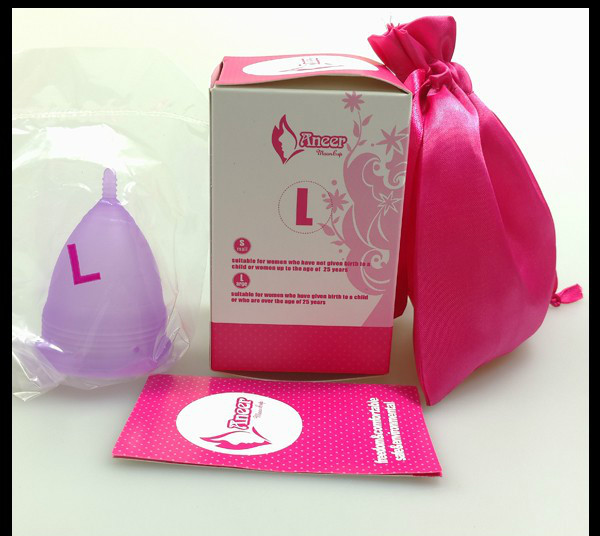 FDA and CE certifications girls personal hygiene medical grade silicone Menstruing cup for sale