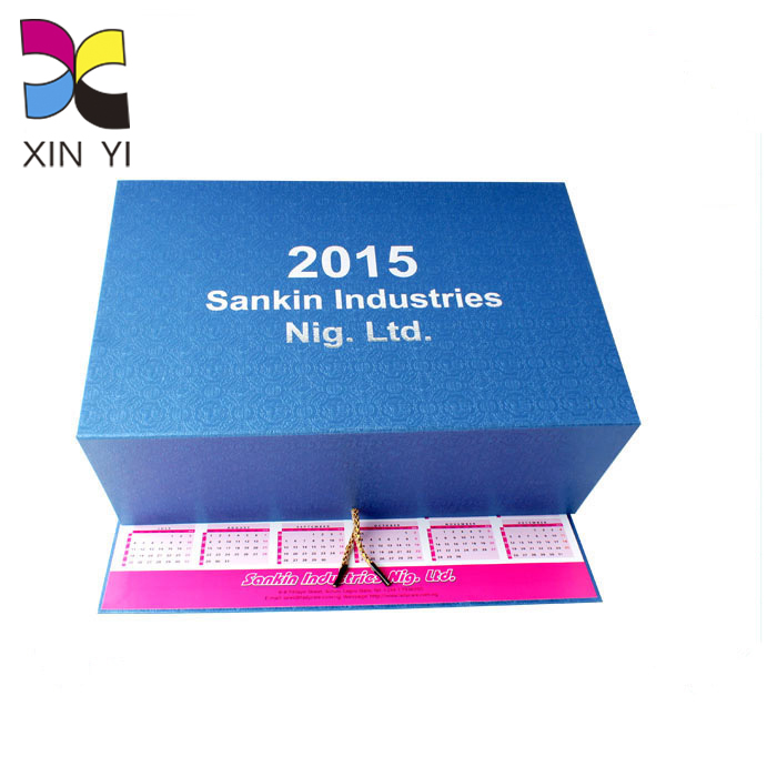 Chinese planner laminated cheap high quality custom color printed digital wall calendar for sale