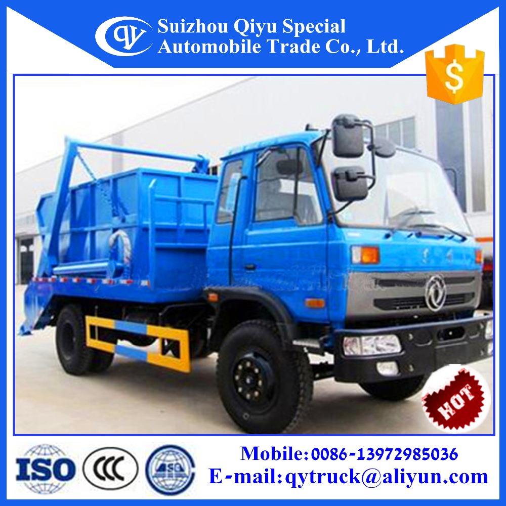 roll on roll off garbage truck skip loader garbage trucks 10m3 swing arm garbage truck for sale