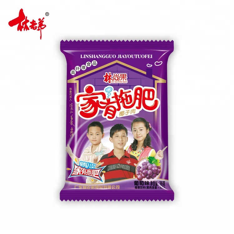 36g grape fruit Juice contains coconut pudding packaging