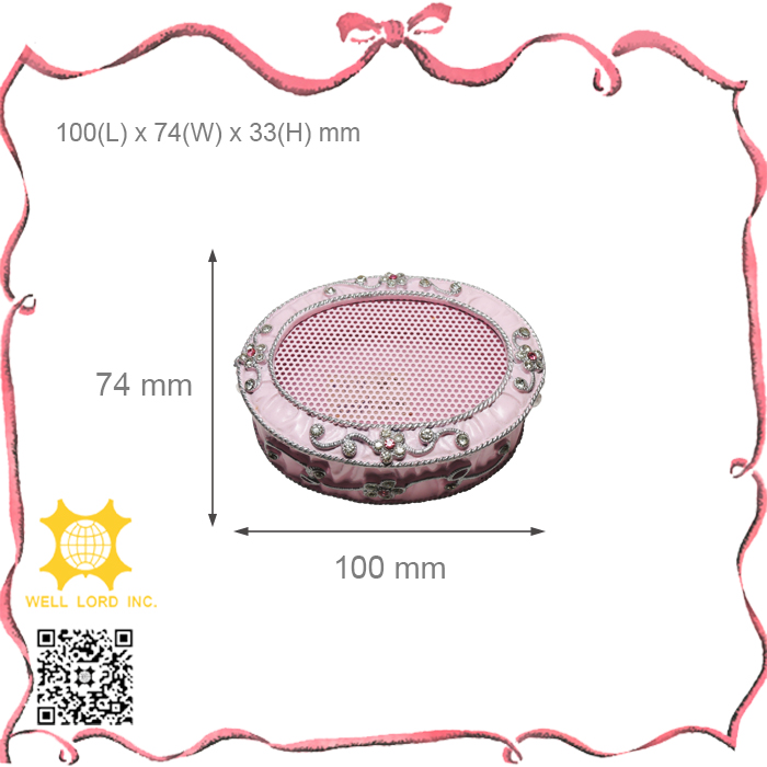 Deluxe new arrival pewter floral jewelry square custom storage gift box for sale