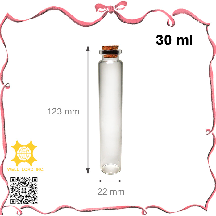 20ml living glassware multi-purpose glass jar with blue soft plug for sale