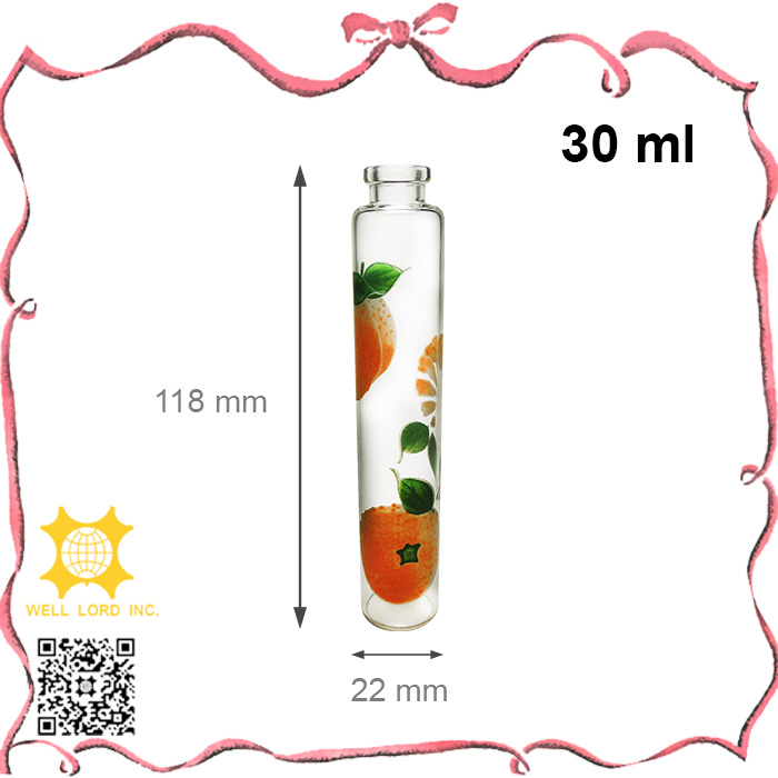 20ml living glassware multi-purpose glass jar with blue soft plug for sale