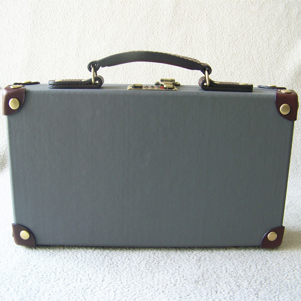 Fancy poker chip set canvas and wooden premium fancy poker chip case