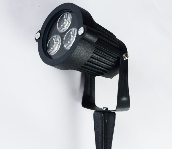 3w outdoor led garden light Aluminum +Stainless steel glass single color or RGB CE and Rohs certification sale