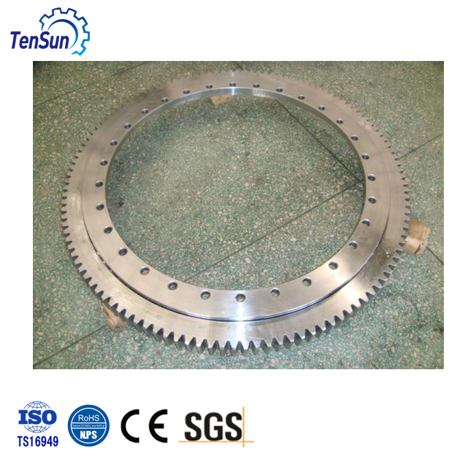 High durability customized four point contact ball slewing bearing for tower cranes, telehandlers, forest machinery for sale