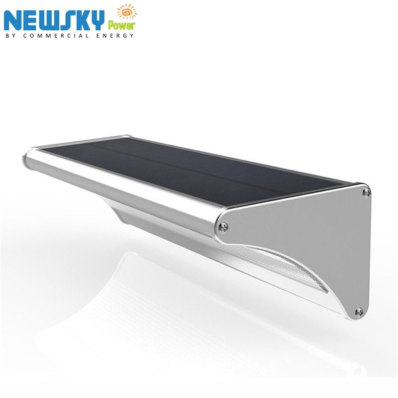 All in one outdoor aluminium alloy waterproof wall lighting led solar garden lamp lights