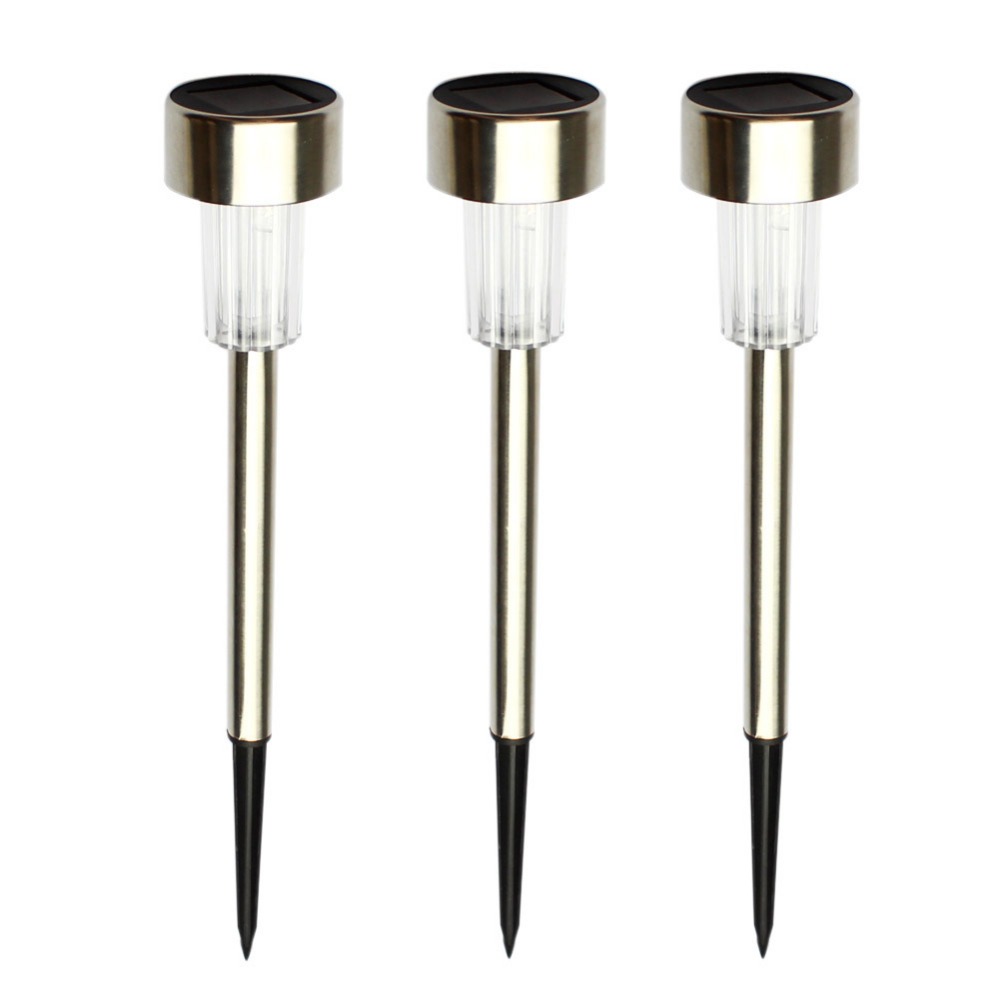 Outdoor Stainless Steel Solar Power 7 Color Changing LED Garden Landscape Path Pathway Lights Lawn Lamp Solar Panel Light sale