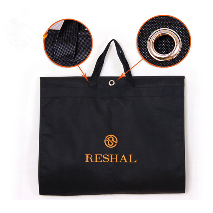HQ Personalized Zip lock Packaging Bag for Bridal Costume Men Suit Cover Travel Breathable Nonwoven Garment Bags