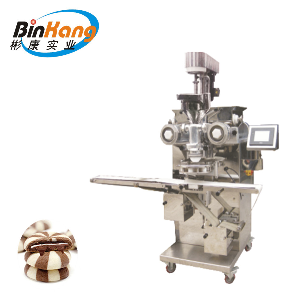 BK-168 Commercial Double Color Filled Striped Cookie Machine Manufacturer