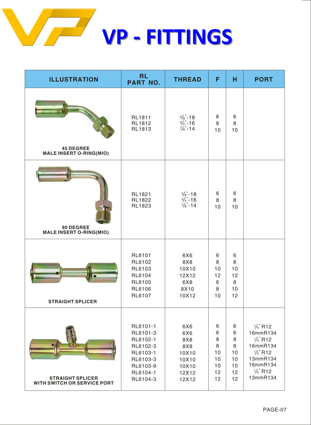 Aluminium tube fitting for auto air conditioner,car ac fitting