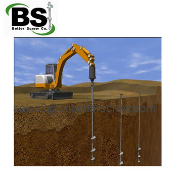 Tubular hollow sections Screw piling for retaining or foundation repair Tubular hollow sections Screw piling for retaining or foundation repair