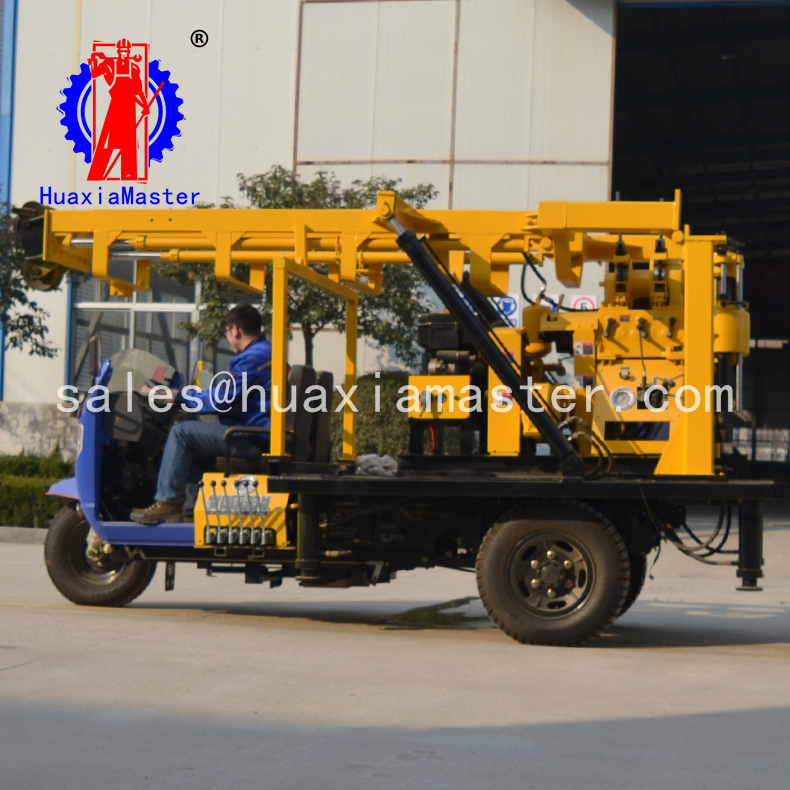 XYC-200A Tricycle-Mounted Water Well Drilling Rig Rock Core Sample Machine For Sale