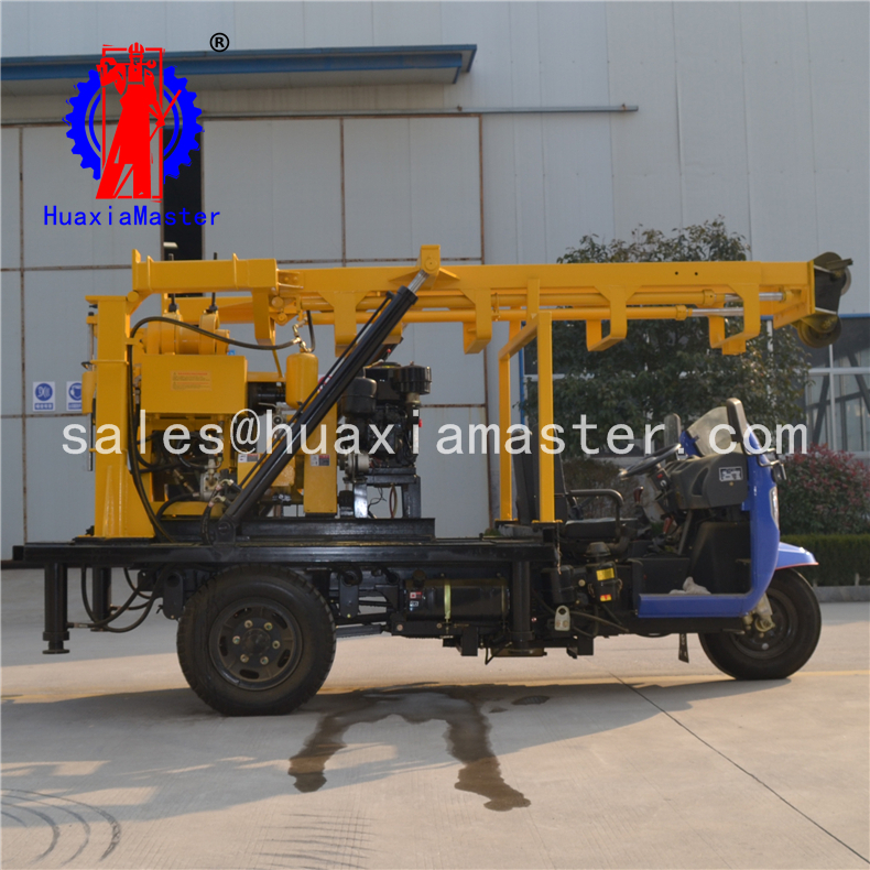 XYC-200A Tricycle-Mounted Water Well Drilling Rig Diamond Core Sample Machine For Sale