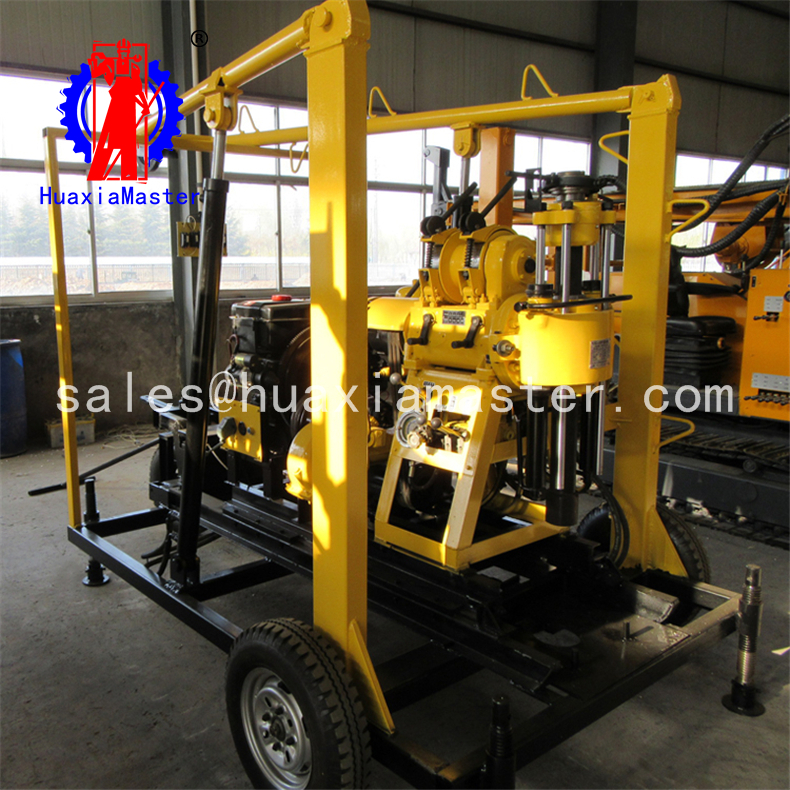 XYX-130 Wheeled Hydraulic Core Drilling Rig Diamond Core Machine On Promotion