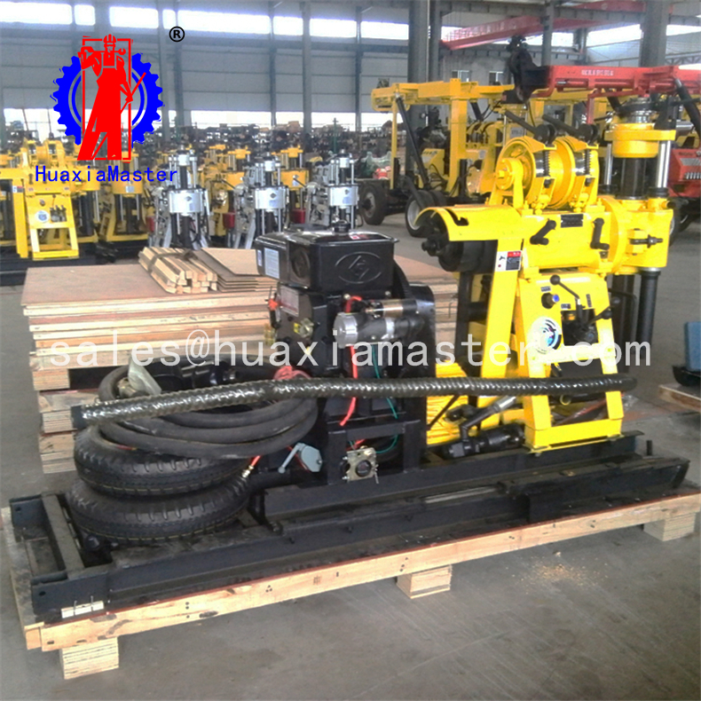 China Made Rotary Machine XYX-130 wheeled hydraulic water well drilling rig
