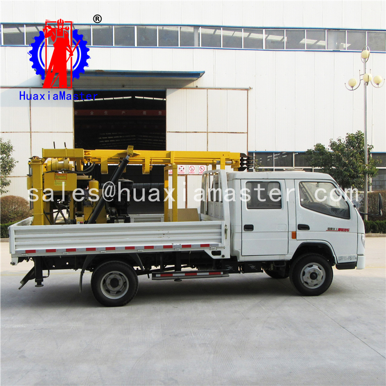 Mobile Rotary Core Sample Machine XYC-200 vehicle-mounted hydraulic water well drilling rig for sale