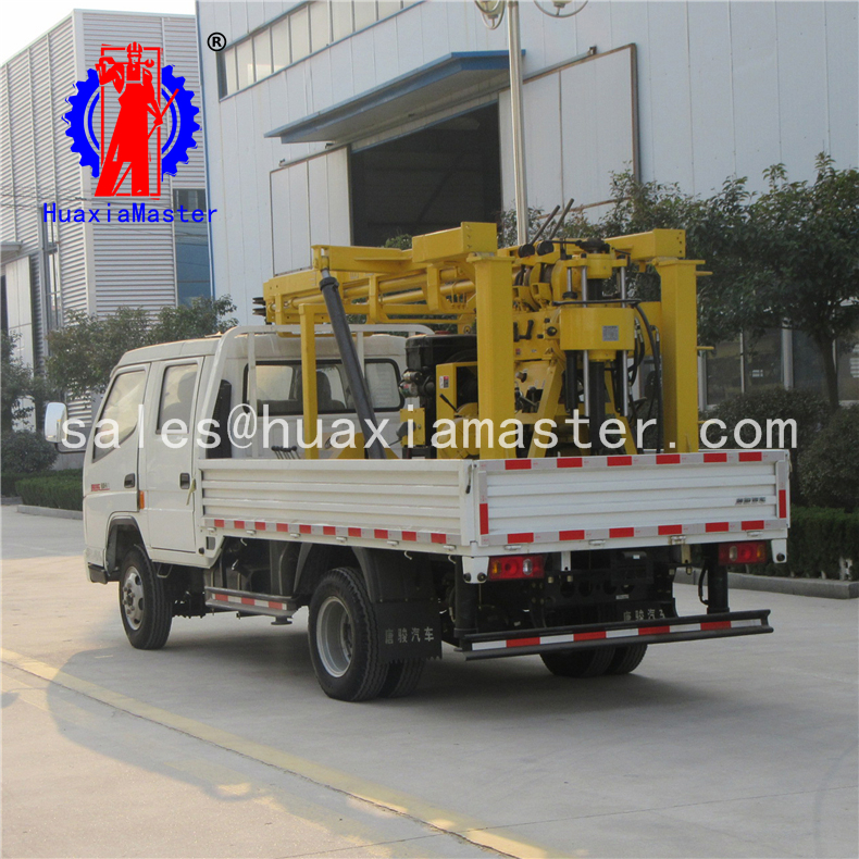 Mobile Rotary Core Sample Machine XYC-200 vehicle-mounted hydraulic water well drilling rig for sale