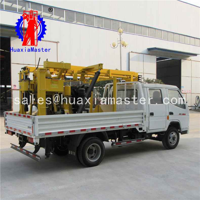 Mobile Rotary Core Sample Machine XYC-200 vehicle-mounted hydraulic water well drilling rig for sale