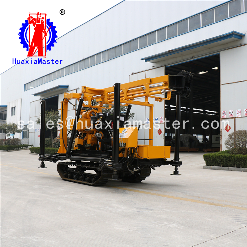 Crawler type drilling rig for water well / 200m Water well drilling machinery