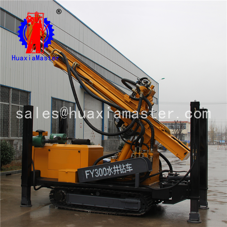 FY300 crawler pneumatic water well drilling rig Power Hammer Dirlling Rig For Sale