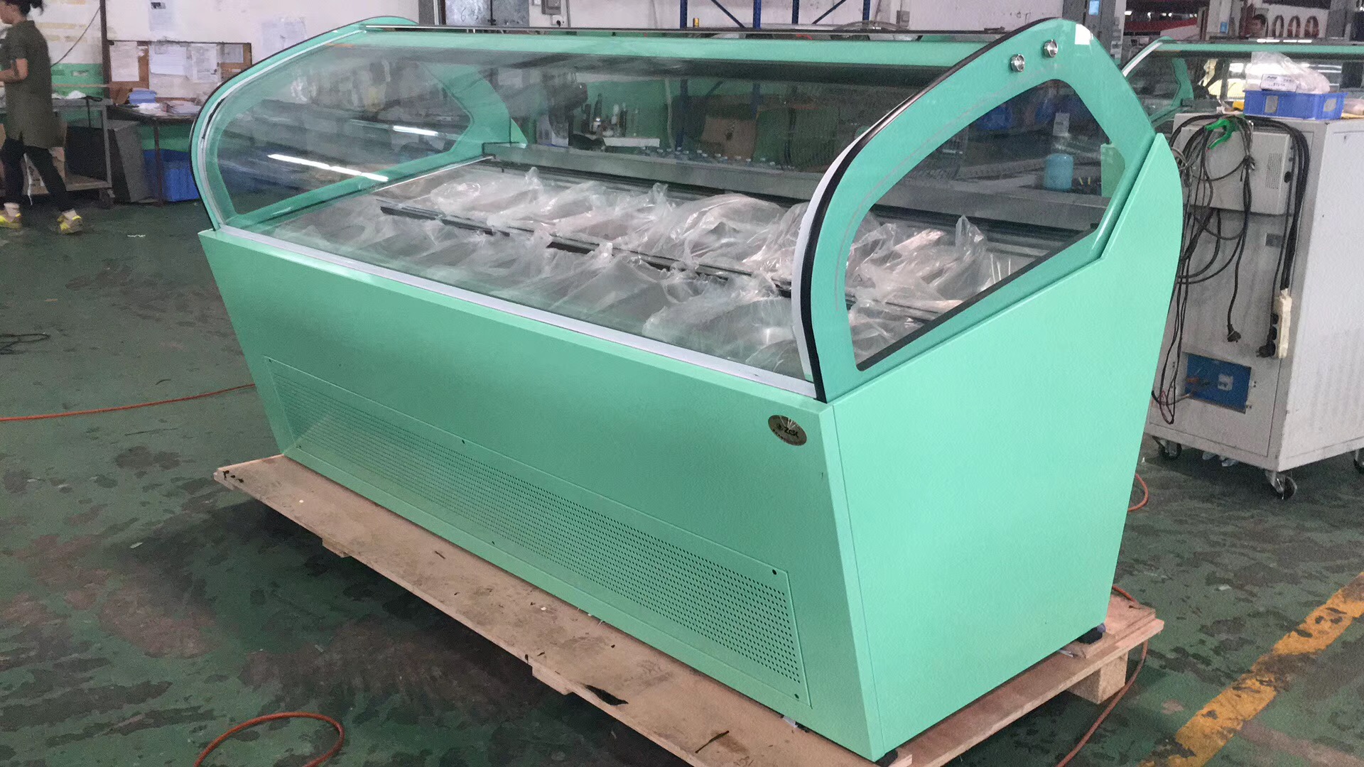 SX-QV660A 6 pans Table top display freezer/ mini ice cream freezer