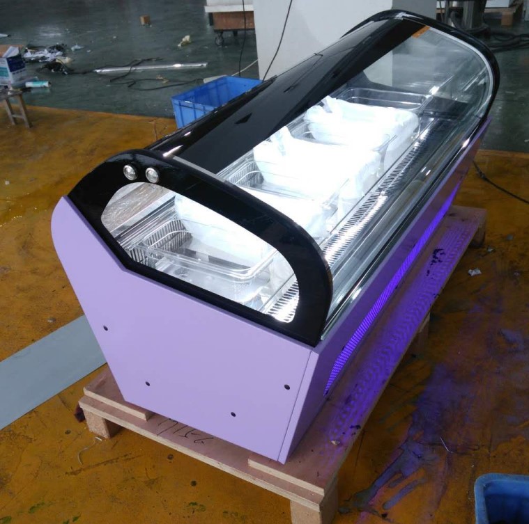 SX-QV660A 6 pans Table top display freezer/ mini ice cream freezer