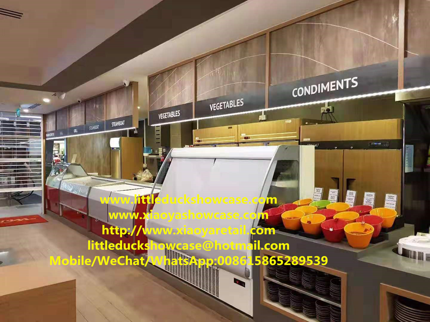 E8 SINGAPORE Restaurant Supermarket Display Fridge