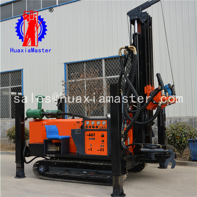 FY260 crawler pneumatic water well drilling rig power hammer rock boring machine
