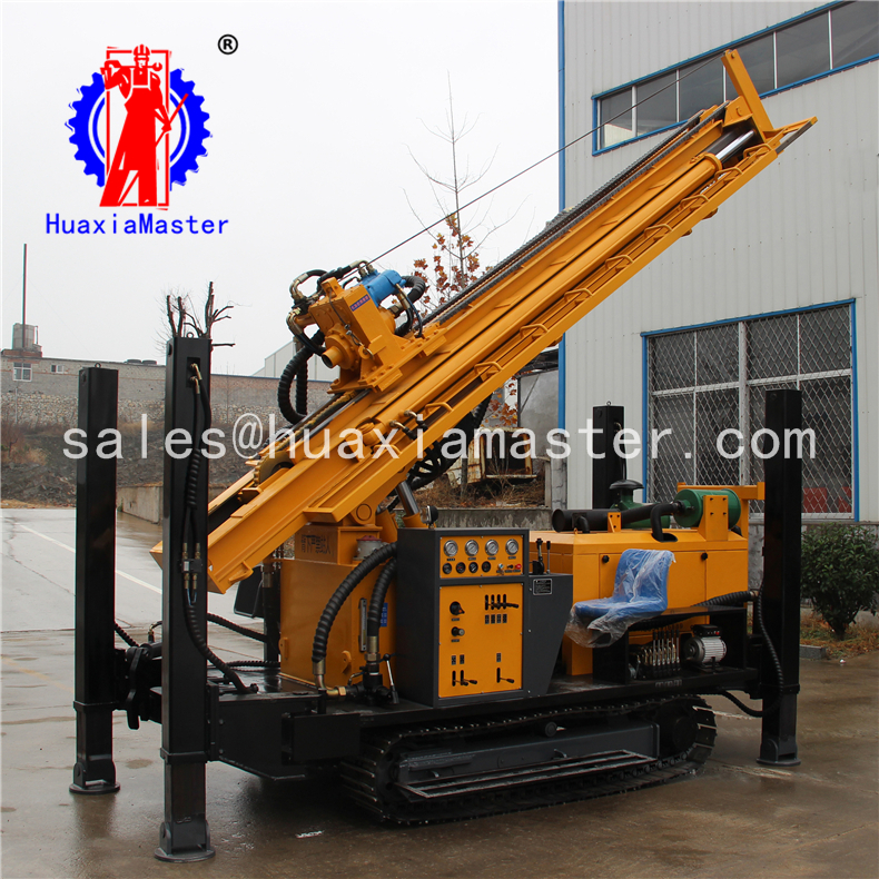 FY300 crawler pneumatic water well drilling rig diamond core rock sample machine for sale