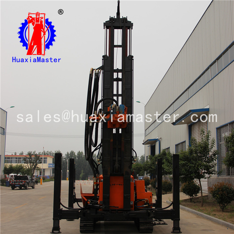 FY400 crawler pneumatic water well drilling rig air compressor driven power hammer machine