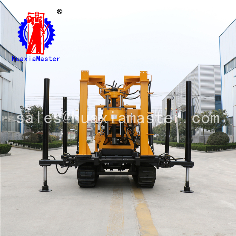 XYD-200 crawler hydraulic water well drilling rig mobile diamond core sample machine for sale