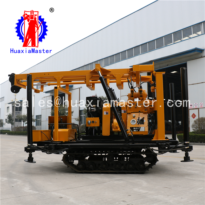 XYD-200 crawler hydraulic water well drilling rig rock boring machine for sale