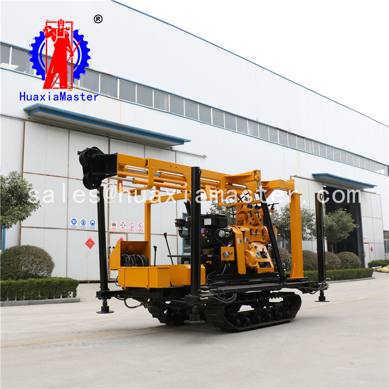 XYD-200 crawler hydraulic water well drilling rig rock boring machine for sale
