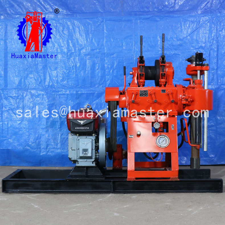 XY-200 hydraulic water well drilling rig diamond core sample machine for sale