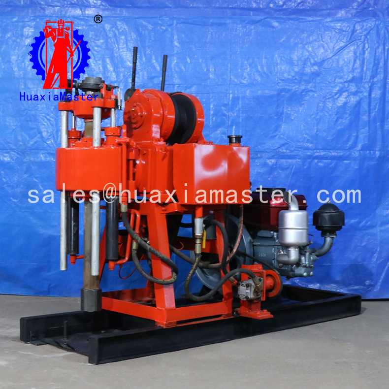 XY-200 hydraulic water well drilling rig diamond core sample machine for sale