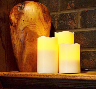 Remote Control Flameless Led Candle With 8 Key Remote For Church Votive