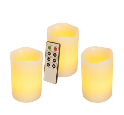 Remote Control Flameless Led Candle With 8 Key Remote For Church Votive