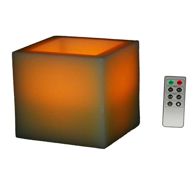 Square Ivory Led Candles/Paraffin Wax Led Candle Light Set Small Medium Big Assorted For Birthay Wedding