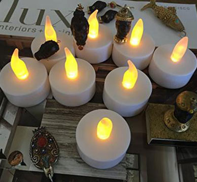 Battery Operated Flickering Warm Light Flameless Tealight Led Candle