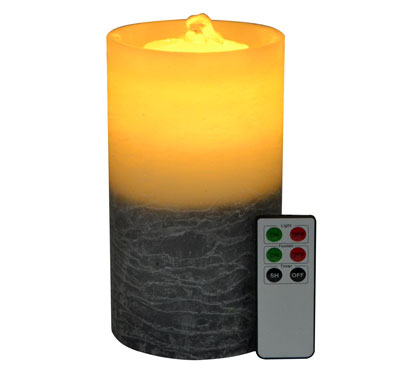 Gradient Color Flameless Candle Fountain With Lithium Battery