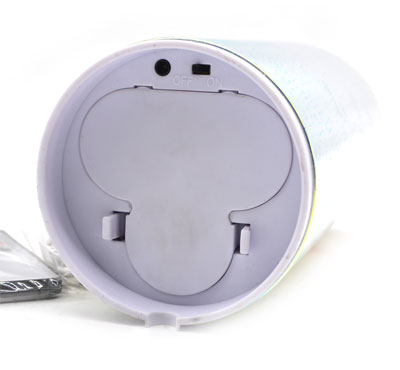 Rechargeable 3D Glass Fireworks Flameless Candle Fountain With 3D Battery