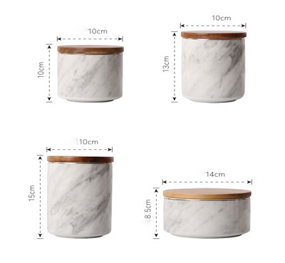 Scented Marble Print Ceramic Jar Candles DIY